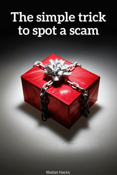 Scams are all around us but check out this very simple trick to spot a scam - once you learn it, you'll never forget it.