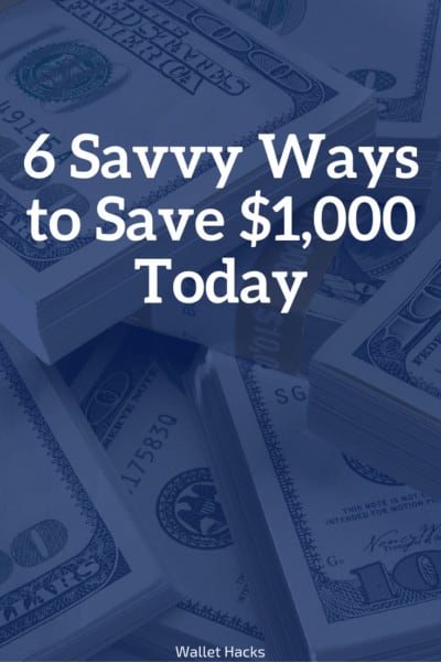 62% of Americans have less than $1,000 in savings - today we show you at least six ways to save $1,000 so you aren't stuck with the masses.