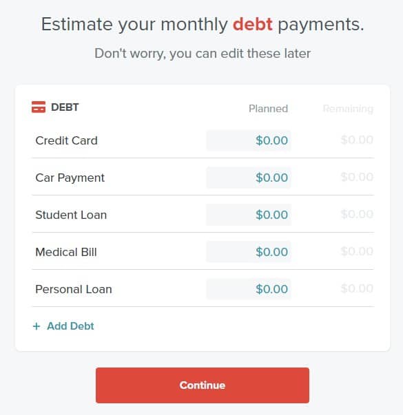 Estimate Debt Payments