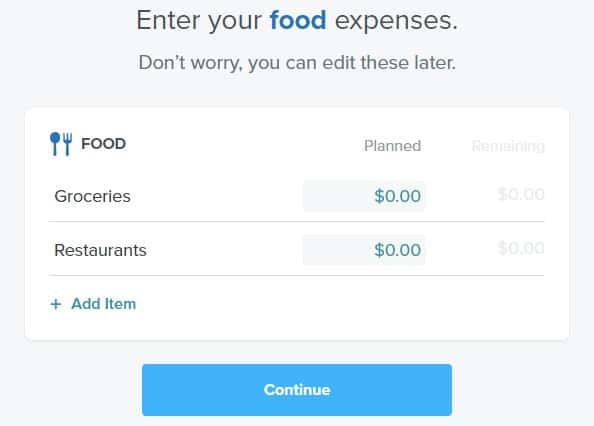 Food Expenses