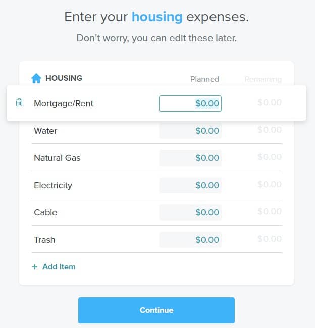 Housing Expenses