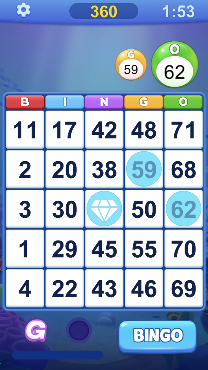 Bingo Clash Game Board
