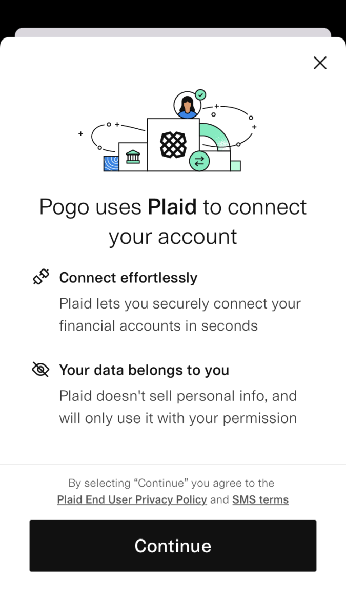 screenshot of Plaid integration