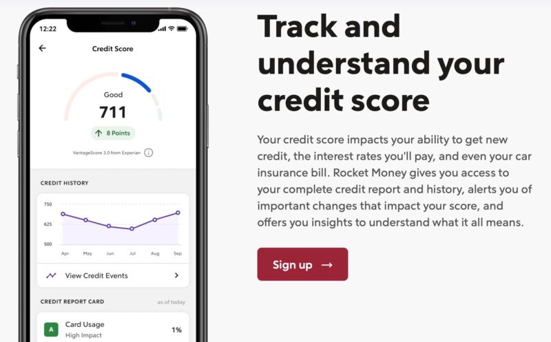 Rocket Money Credit Score Monitoring 