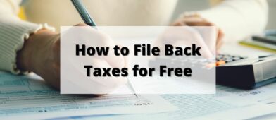 how to file back taxes for free