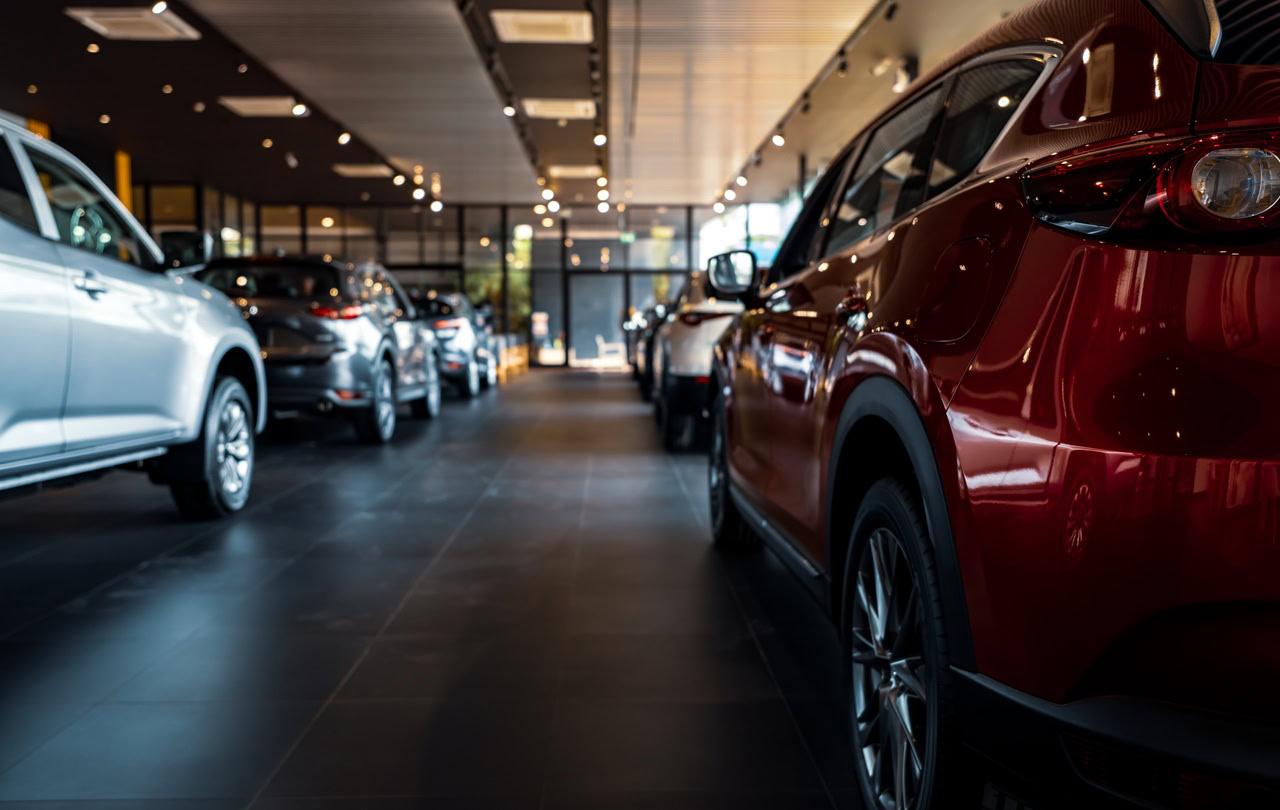 Show room at a car dealership
